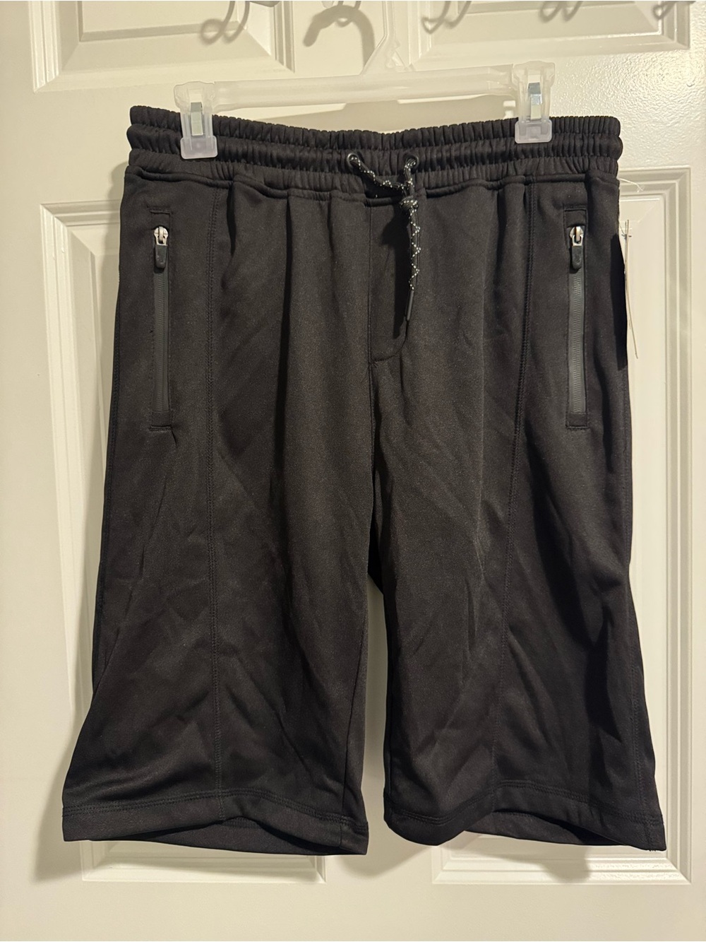 burnside Men's Black Athletic Zip-Pocket Shorts